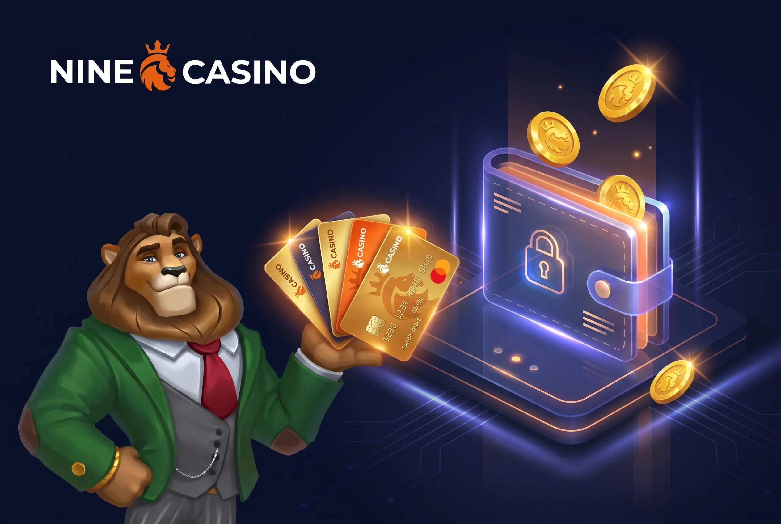 Illustration des moyens de paiement NineCasino